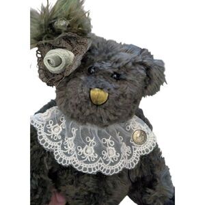 Vintage Pickford Bears Ltd. "Lizbeth" 8" Plush Teddy Bear Brass Button Power